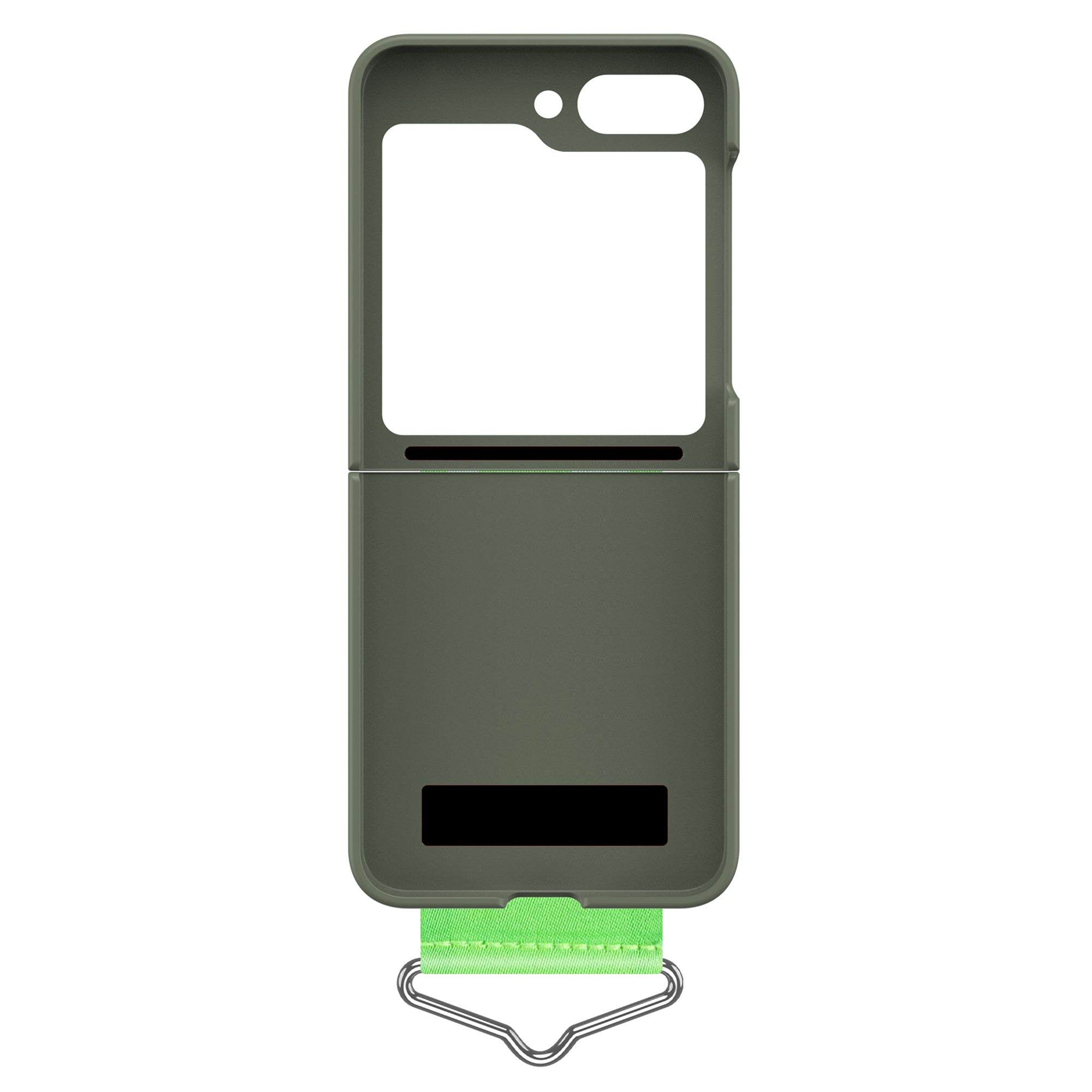 Uniqkart for Samsung Galaxy Z Flip5 5G Hard PC Phone Cover Protective Case with B-Shape Ring Holder - Light Green+Green Uniqkart for Samsung Galaxy Z Flip5 5G Hard PC Phone Cover Protective Case with B-Shape Ring Holder - Light Green+Green